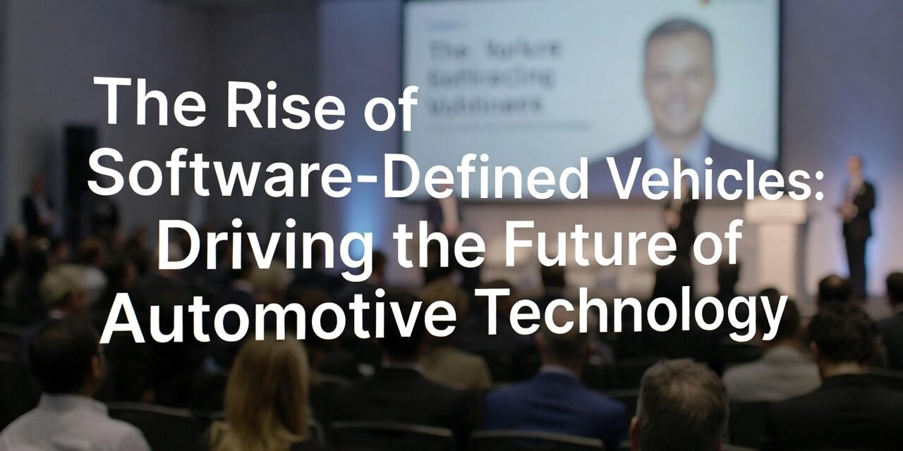 The Rise of Software-Defined Vehicles: Driving the Future of Automotive Technology