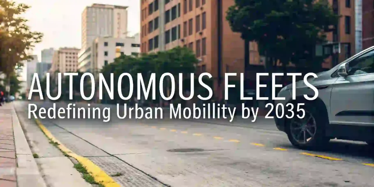 Autonomous Fleets Redefining Urban Mobility by 2035